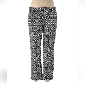Laundry By Shelli Segal Sz 12 Geometric Wide Leg Pants Slacks Excel Used Cond